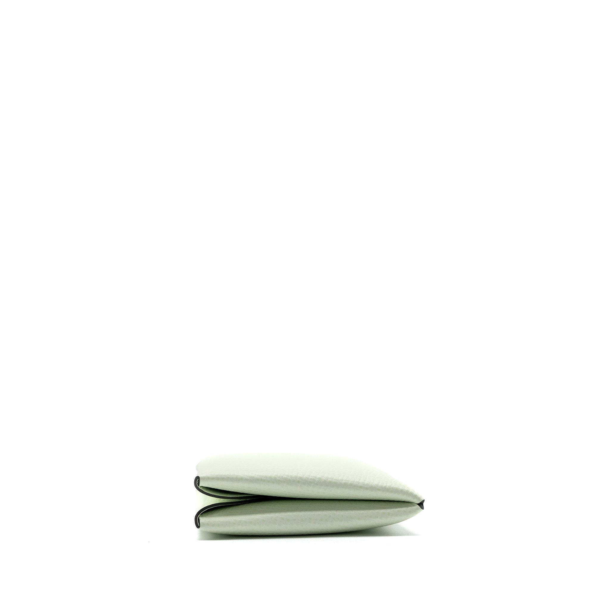HERMES CALVI CARD HOLDER EPSOM VERT FIZZ SHW
