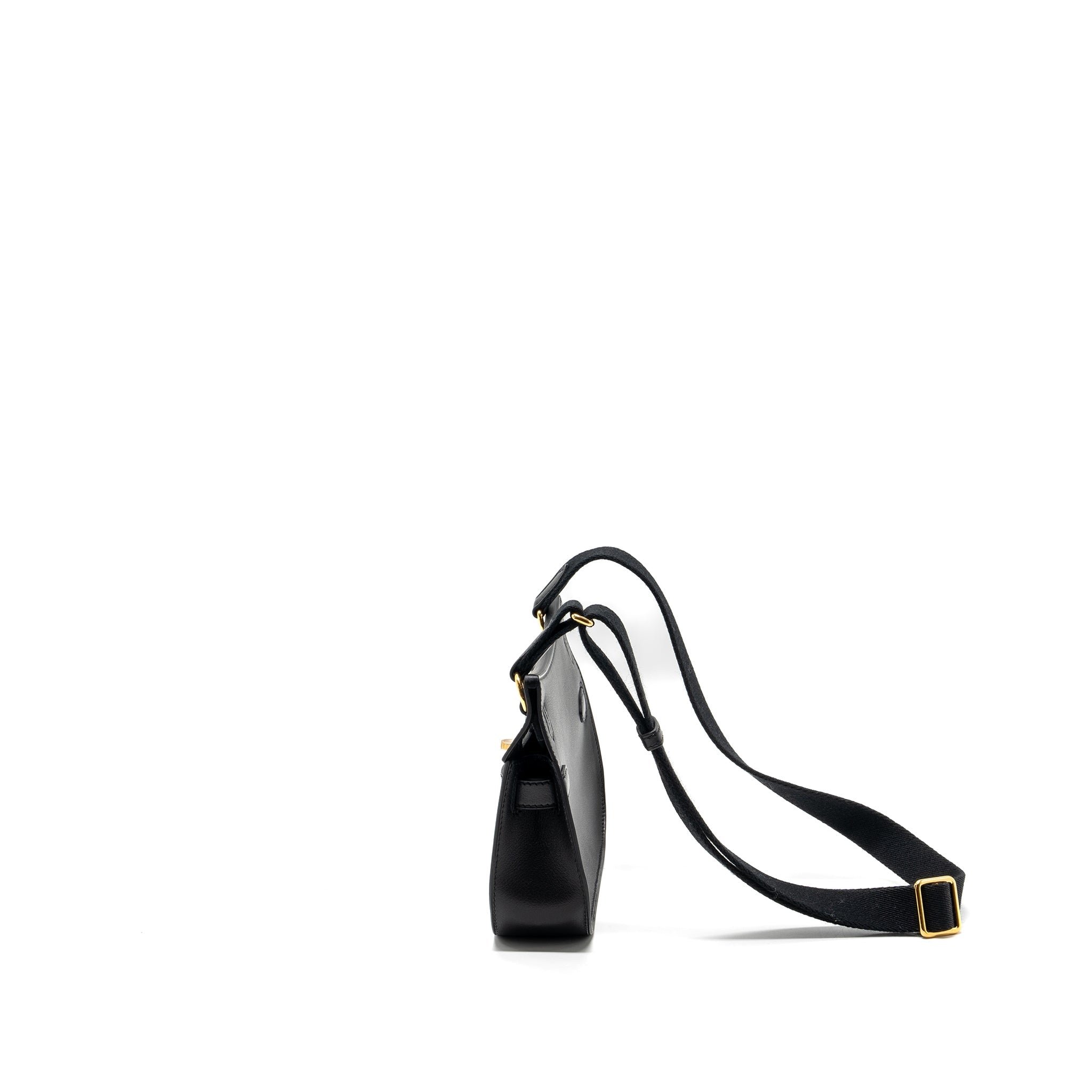 HERMES MINI JYPSIERE EVERGRAIN BLACK GHW