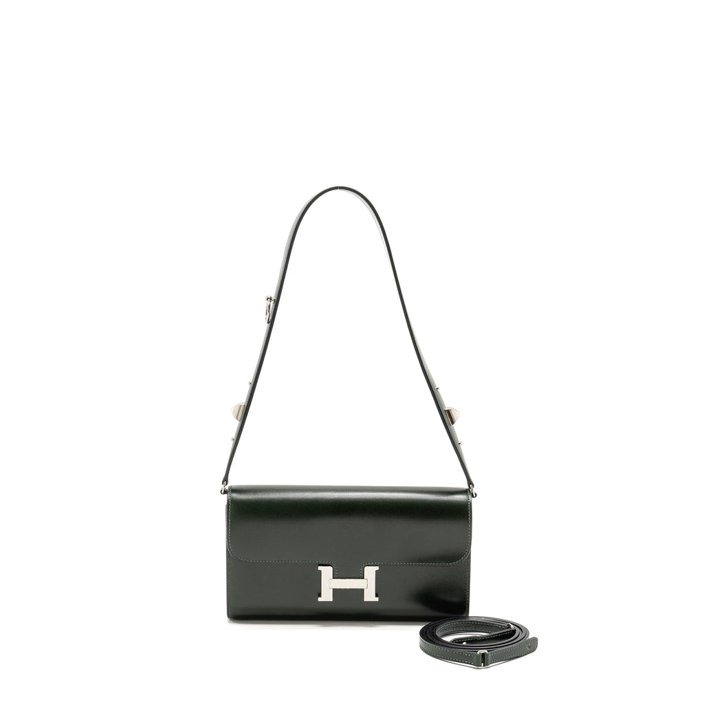 HERMES CONSTANCE TO GO ROCK BOX VERT FONCE SHW