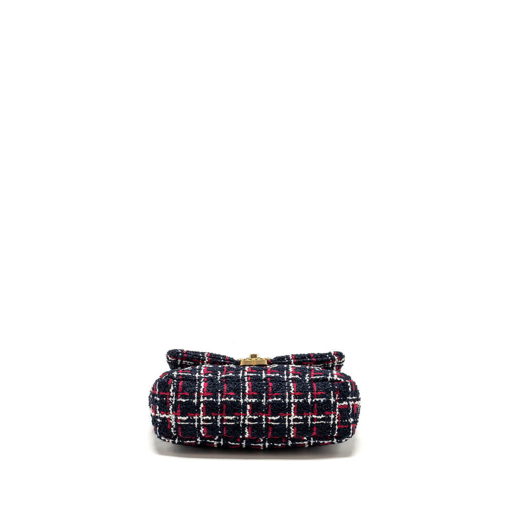 CHANEL SMALL 19 BAG TWEED MULTICOLOUR WITH MULTICOLOUR HARDWARE