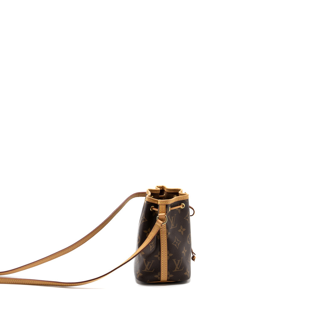 LOUIS VUITTON NANO NOE MONOGRAM CANVAS GHW
