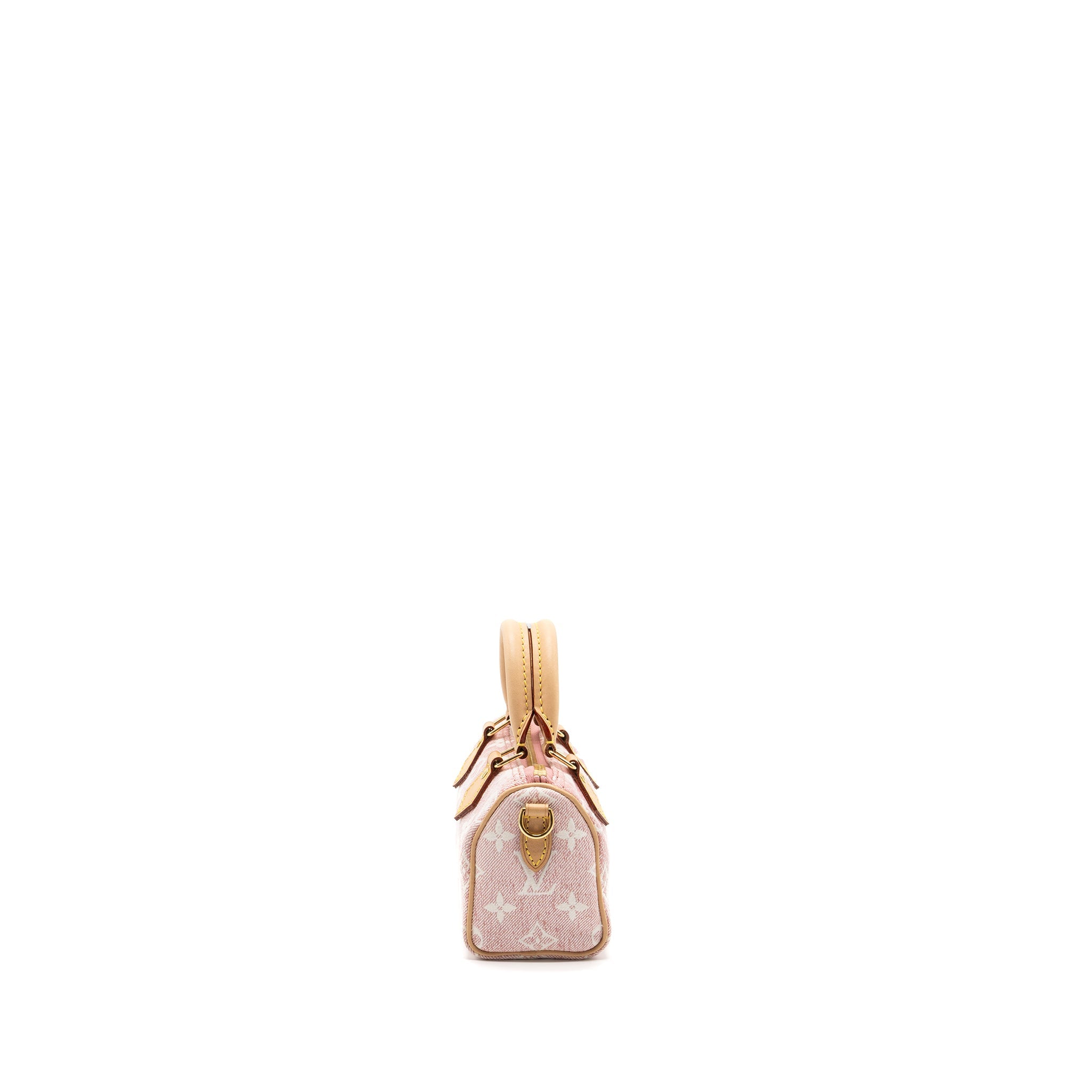 LOUIS VUITTON NANO SPEEDY MONOGRAM DENIM PINK GHW (NEW VERSION)