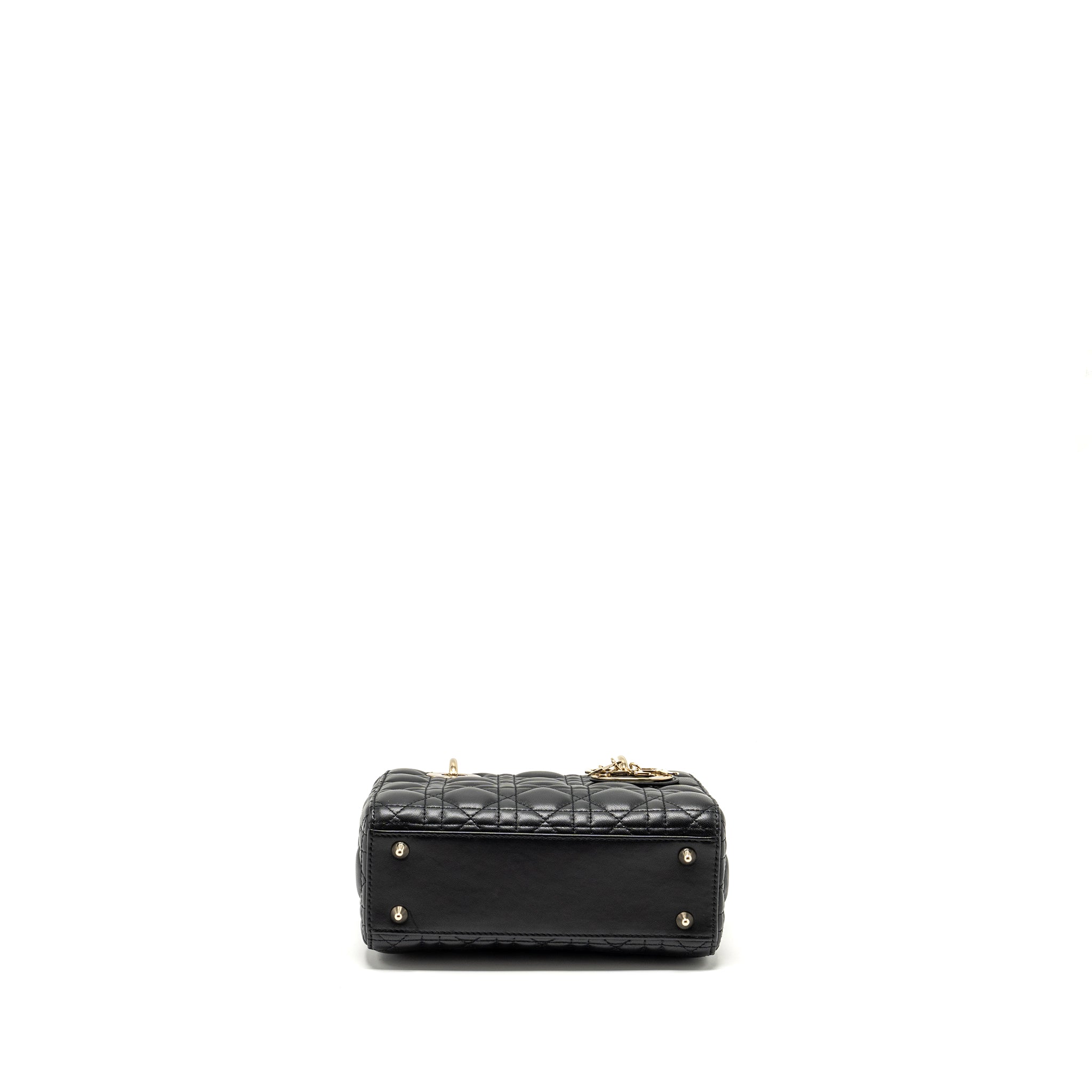 DIOR SMALL MY ABC LADY DIOR LAMBSKIN BLACK LGHW