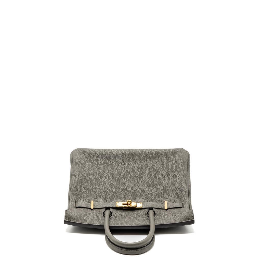 HERMES BIRKIN 30 CLEMENCE GRIS MEYER GHW