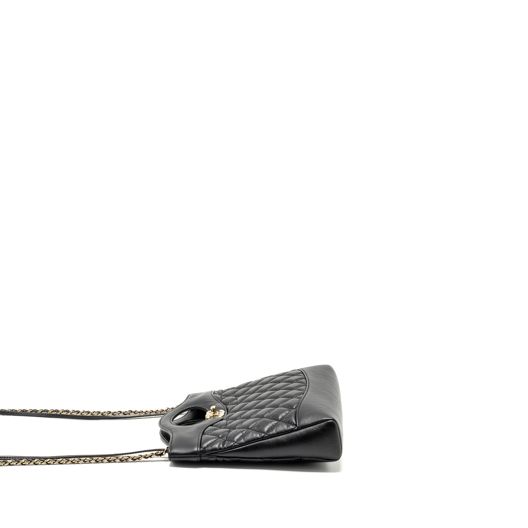 CHANEL 23A MINI 31 BAG CALFSKIN BLACK LGHW (MICROCHIP)