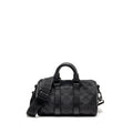 LOUIS VUITTON KEEPALL BANDOULIERE 25 MONOGRAM TAURILLON LEATHER BLACK WITH BLACK HARDWARE