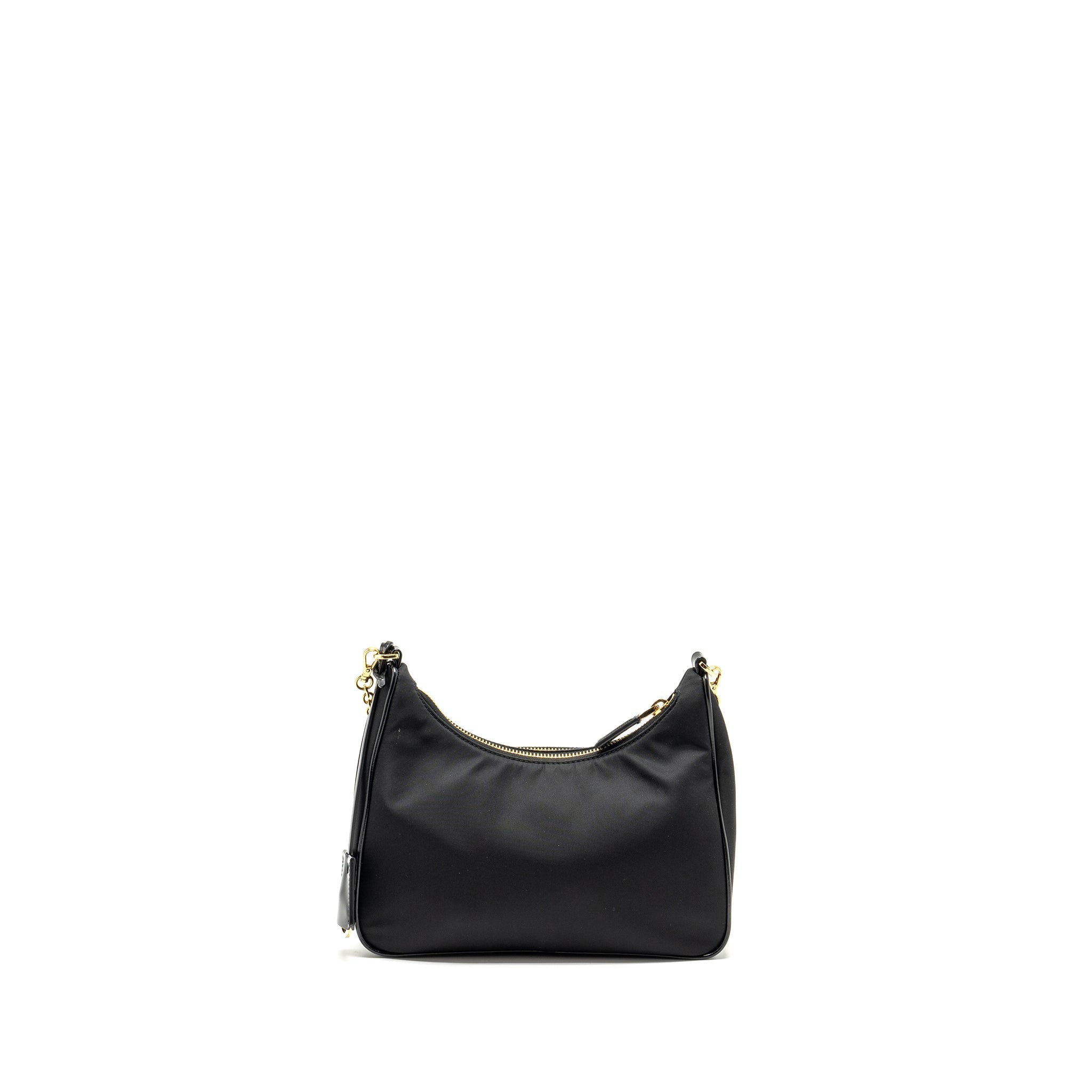 PRADA RE-NYLON MINI BAG NYLON/ CALFSKIN BLACK GHW