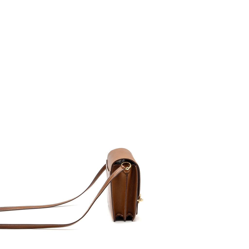 HERMES MINI ROULIS BARENIA FAUBOURG 34 FAUVE LGHW