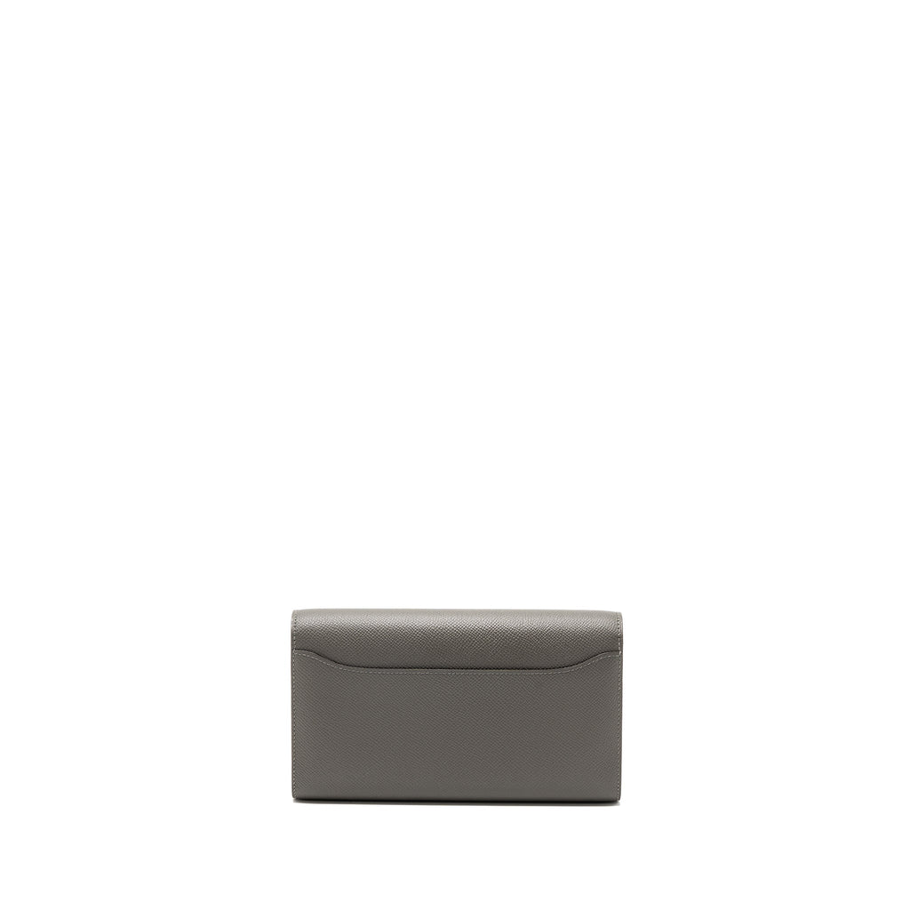 HERMES CONSTANCE TO GO EPSOM LIZARD BUCKLE GRIS MEYER/GRIS FONCE SHW