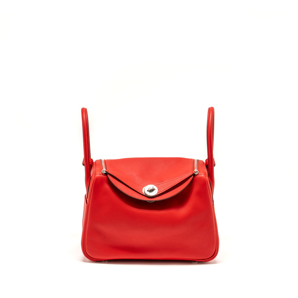 HERMES LINDY 26 SWIFT ROUGE DE COEUR/ROUGE PIMENT SHW