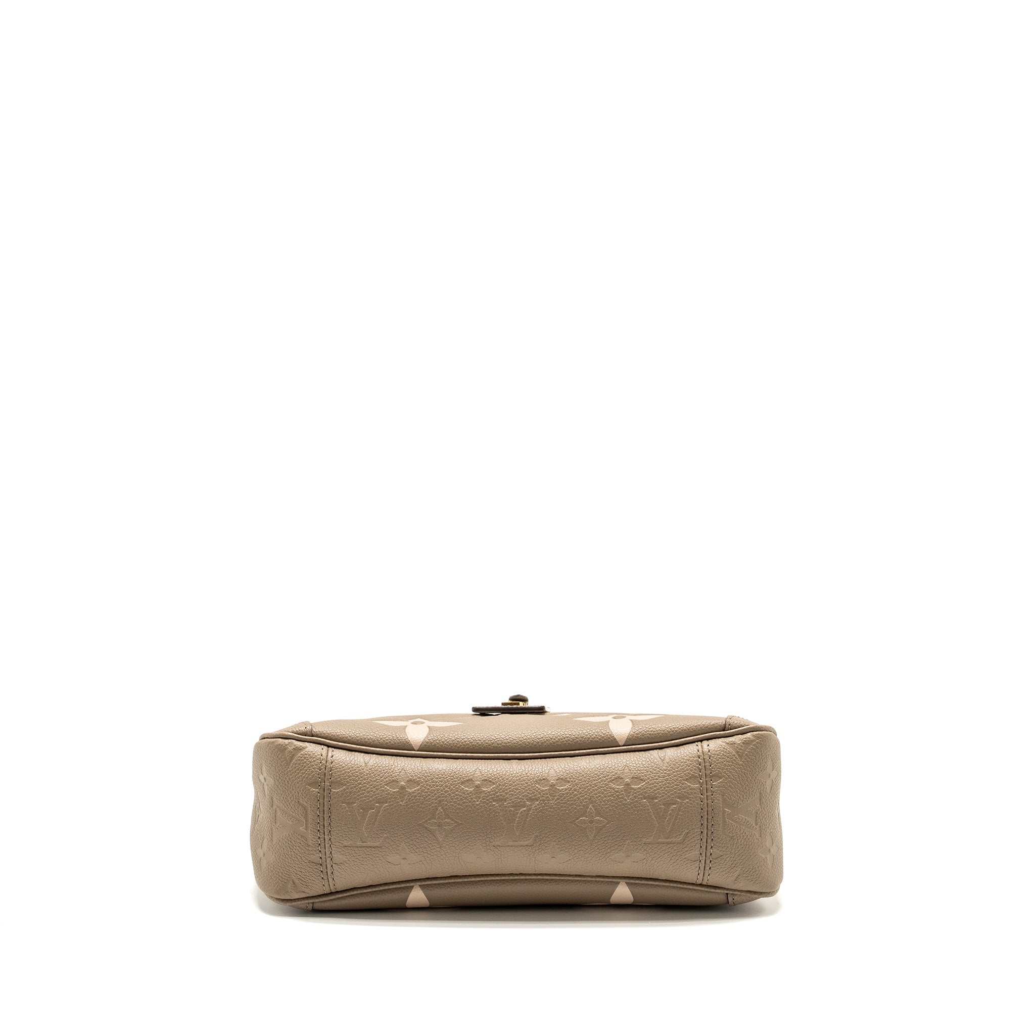 LOUIS VUITTON TRIANON TOTE BAG PM MONOGRAM EMPREINTE TOURTERELLE/CRÈME BEIGE GHW