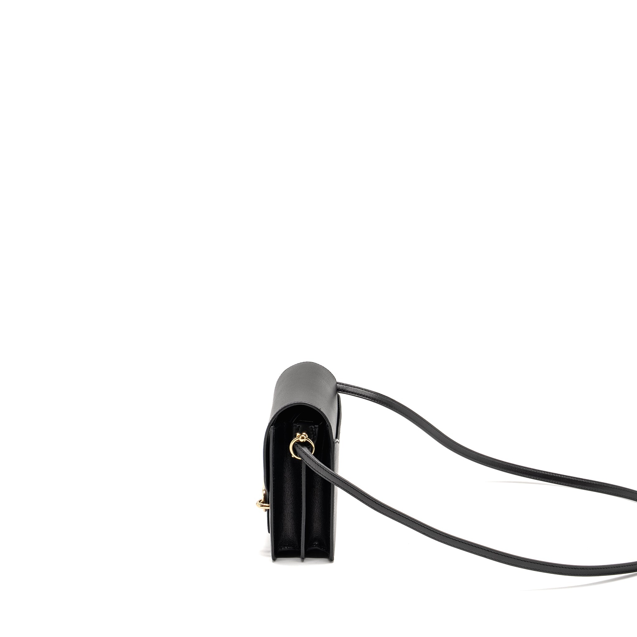 HERMES MINI ROULIS EVERGRAIN BLACK LGHW