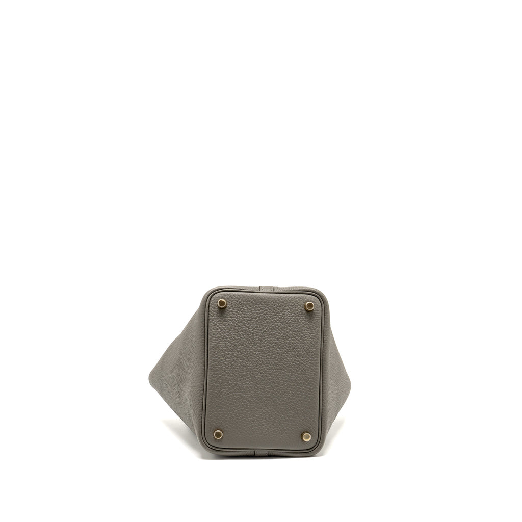 HERMES PICOTIN 18 LOCK BAG CLEMENCE 0L GRIS MEYER GHW