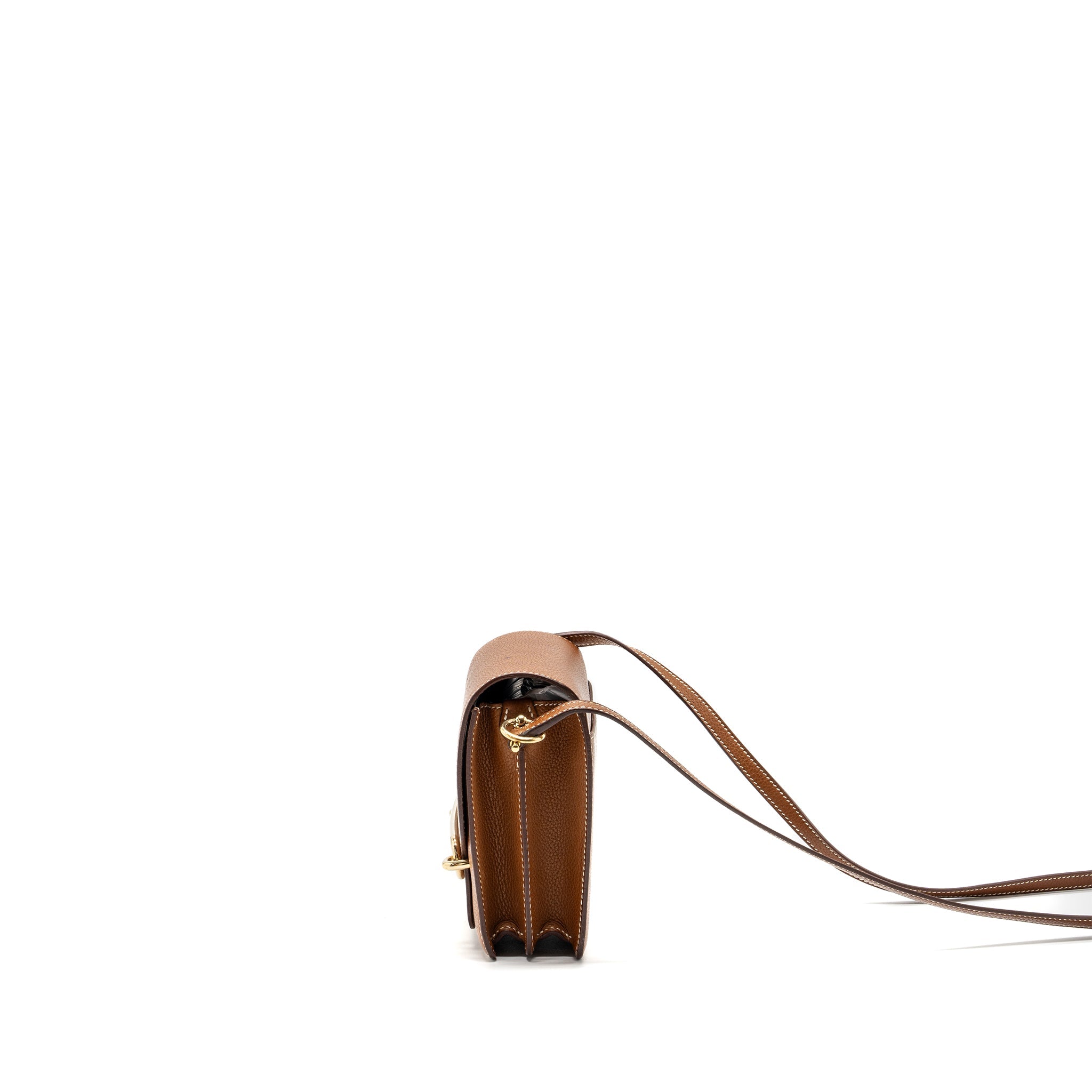 HERMES MINI ROULIS BARENIA FAUBOURG 34 FAUVE LGHW