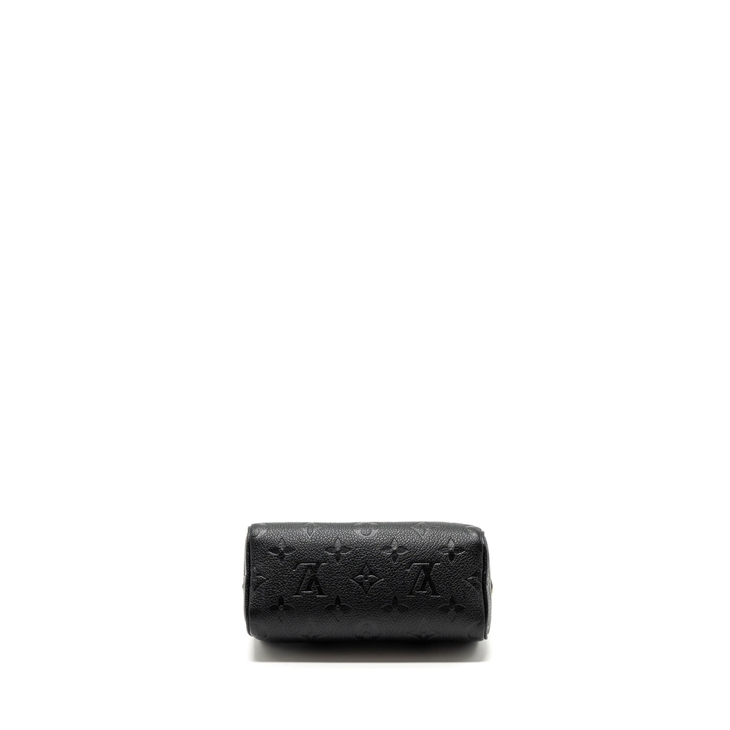 LOUIS VUITTON NANO SPEEDY MONOGRAM EMPREINTE BLACK GHW(NEW VERSION)
