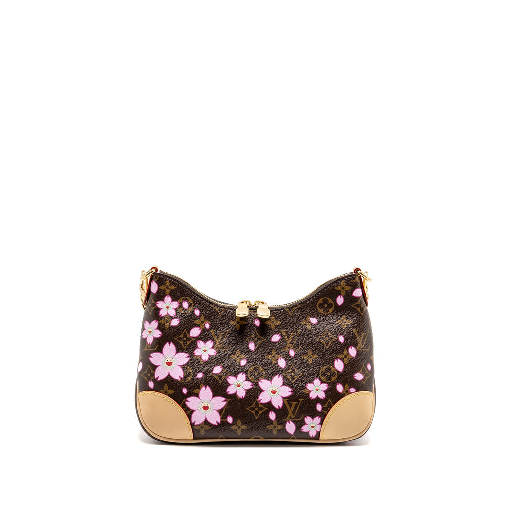 LOUIS VUITTON X TAKASHI MURAKAMI BOULOGNE PM CHERRY BLOSSOM MONOGRAM CANVAS GHW