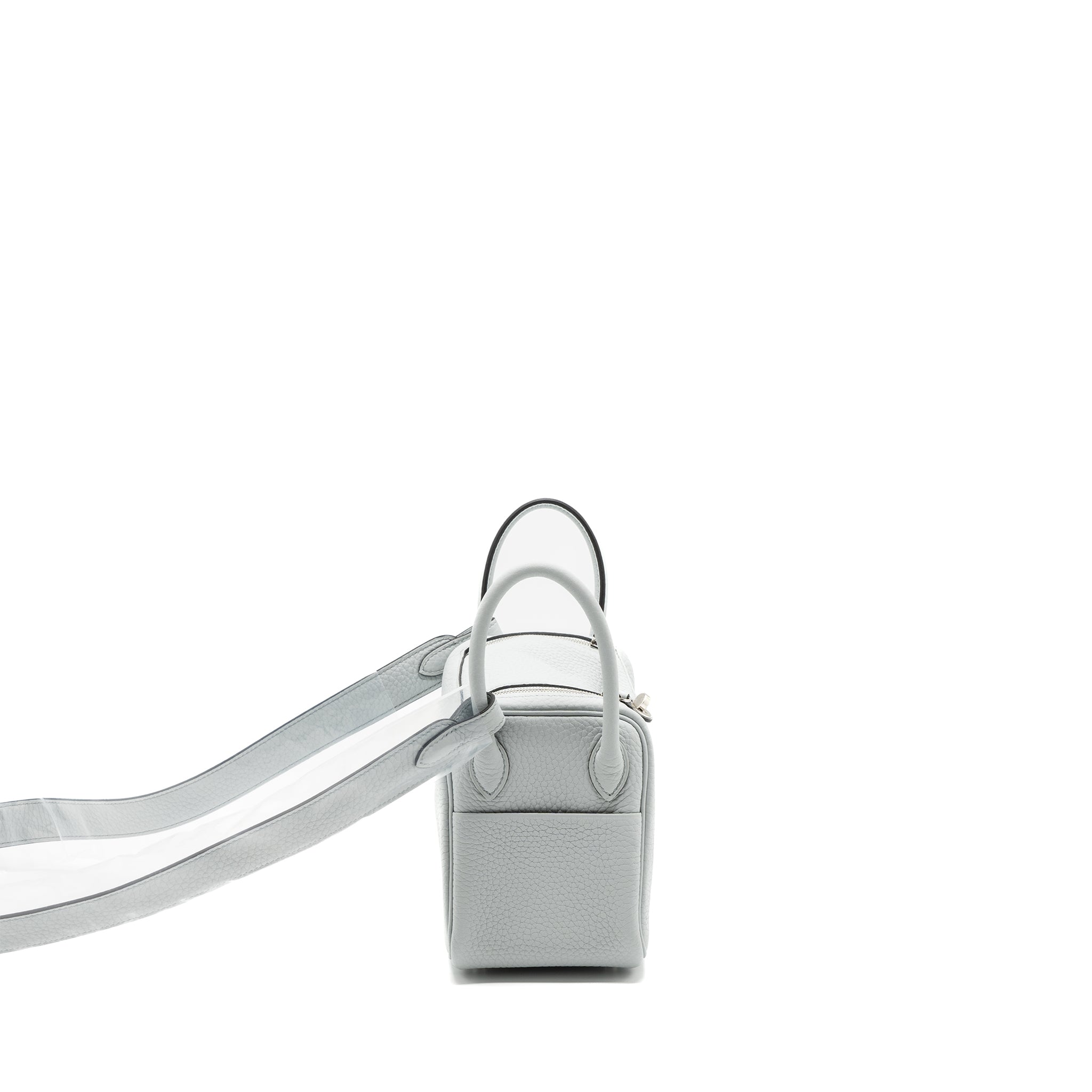 HERMES MINI LINDY CLEMENCE BLEU PALE SHW