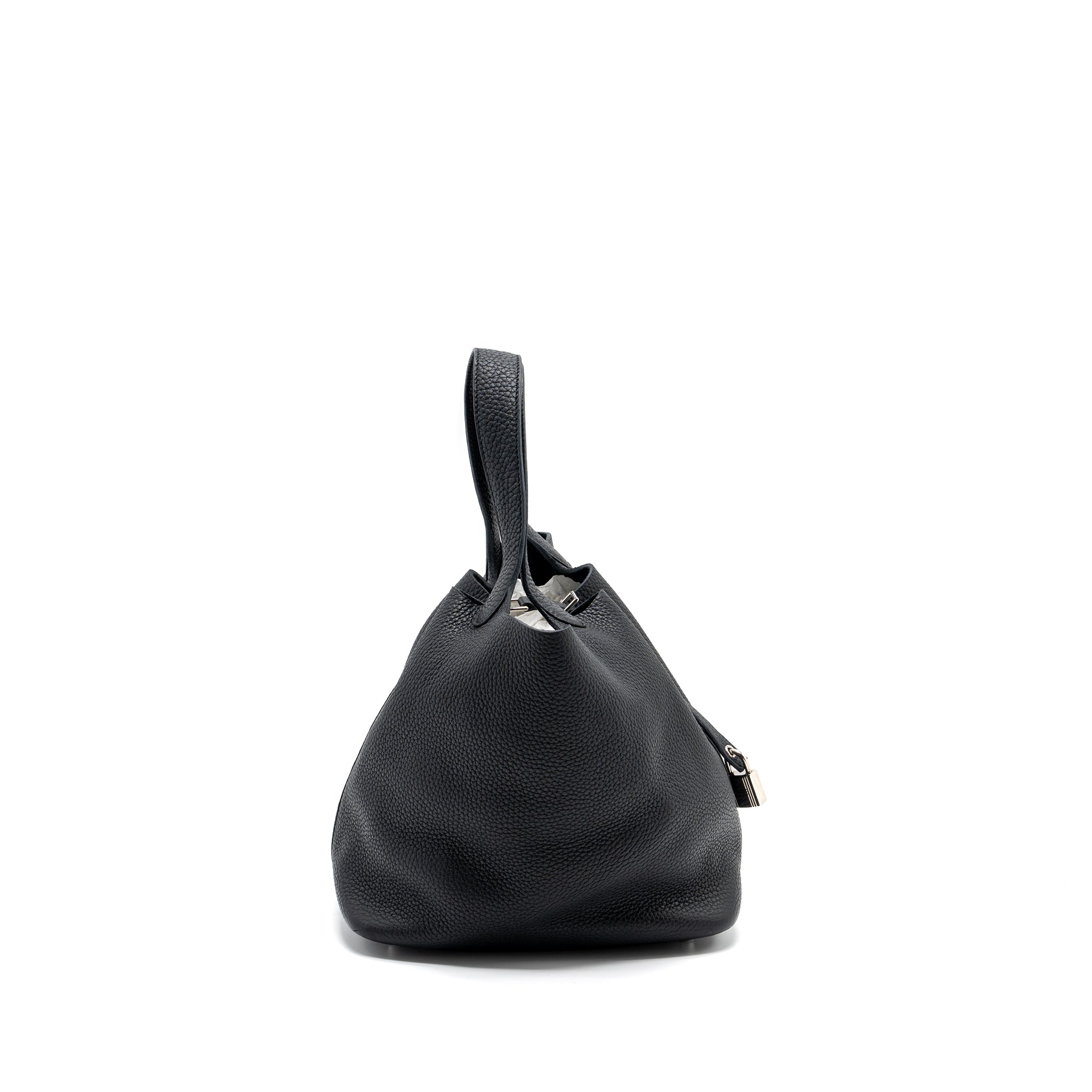 HERMES PICOTIN 22 BAG CLEMENCE BLACK SHW