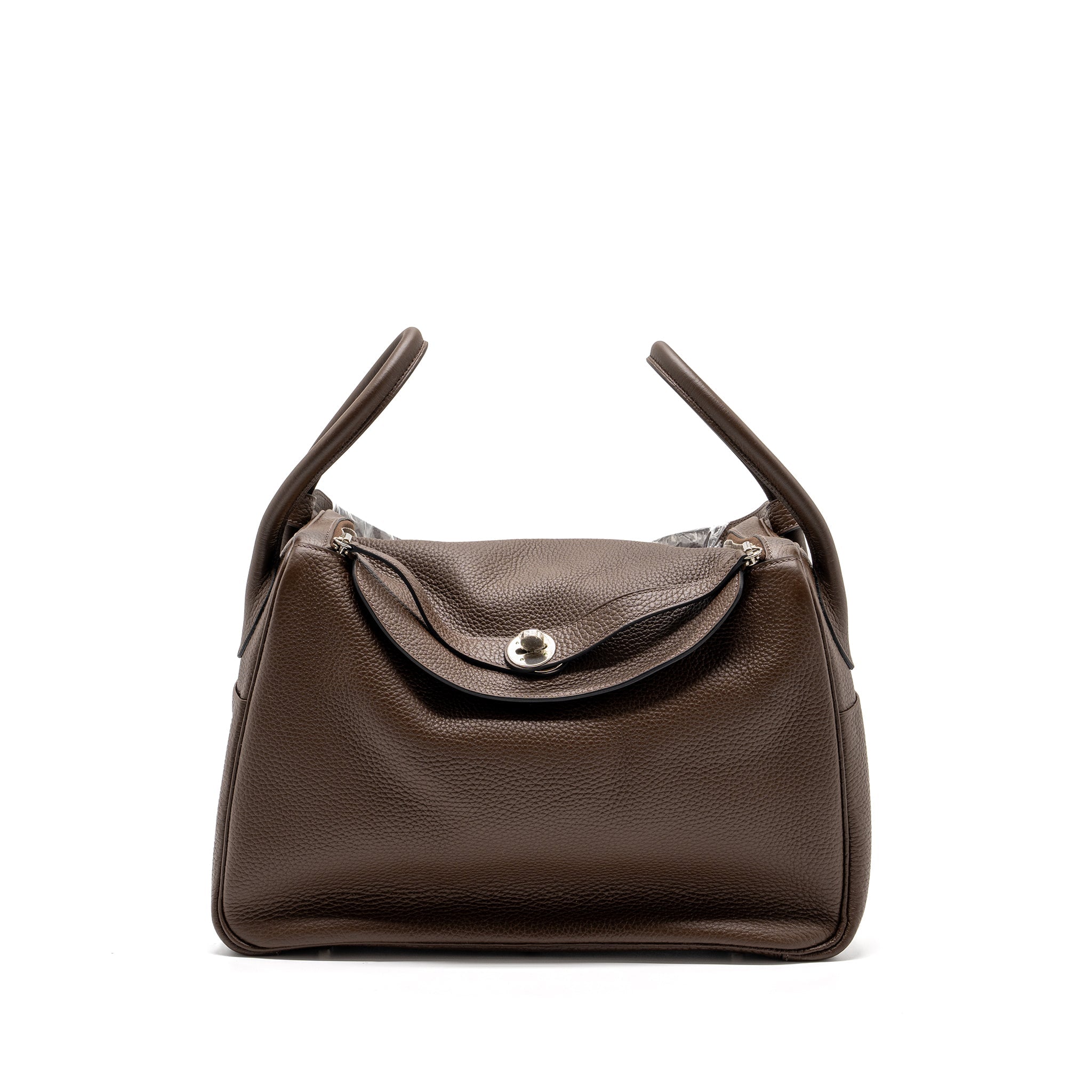 HERMES LINDY 34 CLEMENCE CHOCOLATE SHW
