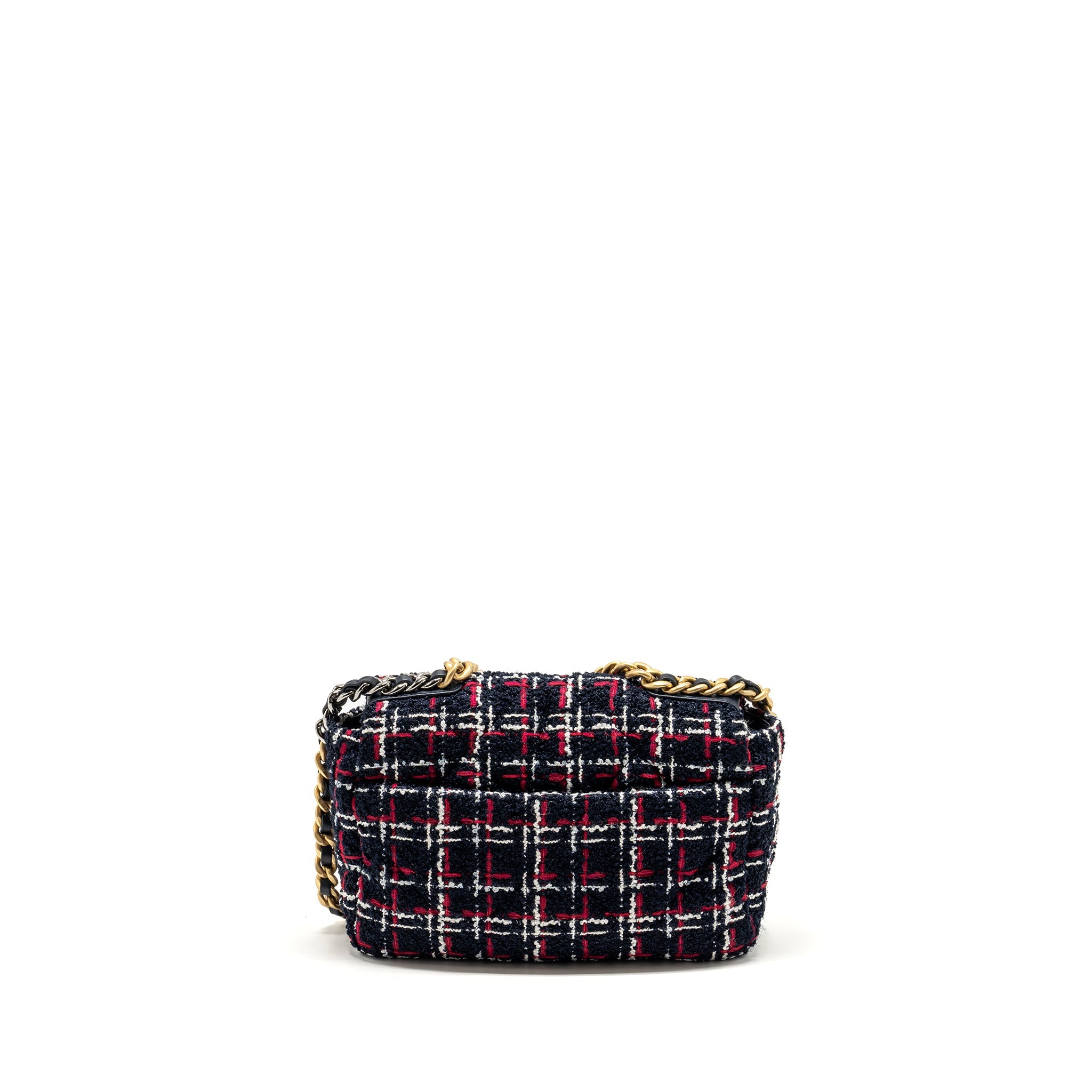 CHANEL SMALL 19 BAG TWEED MULTICOLOUR WITH MULTICOLOUR HARDWARE