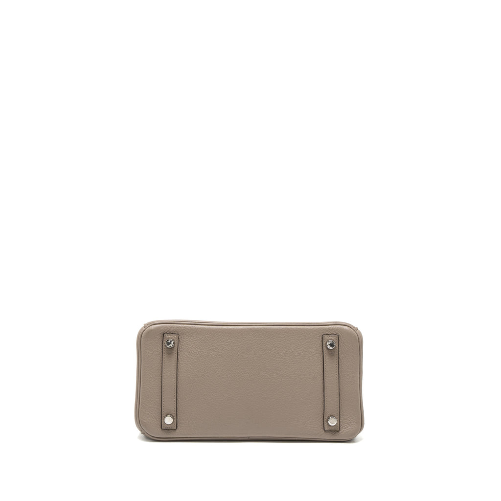 HERMES BIRKIN 25 TAURILLON NOVILLO M8 GRIS ASPHALTE SHW