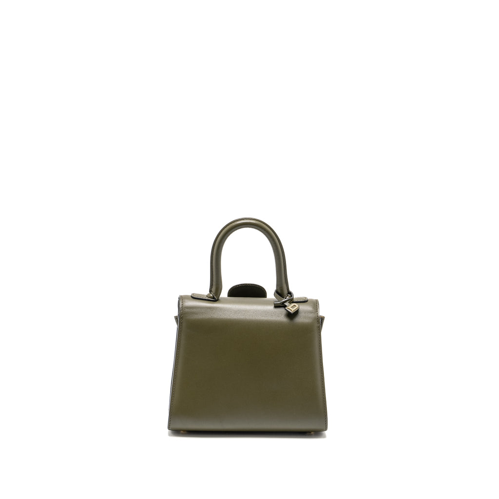 DELVAUX MINI BRILLIANT BAG CALFSKIN OLIVE LGHW