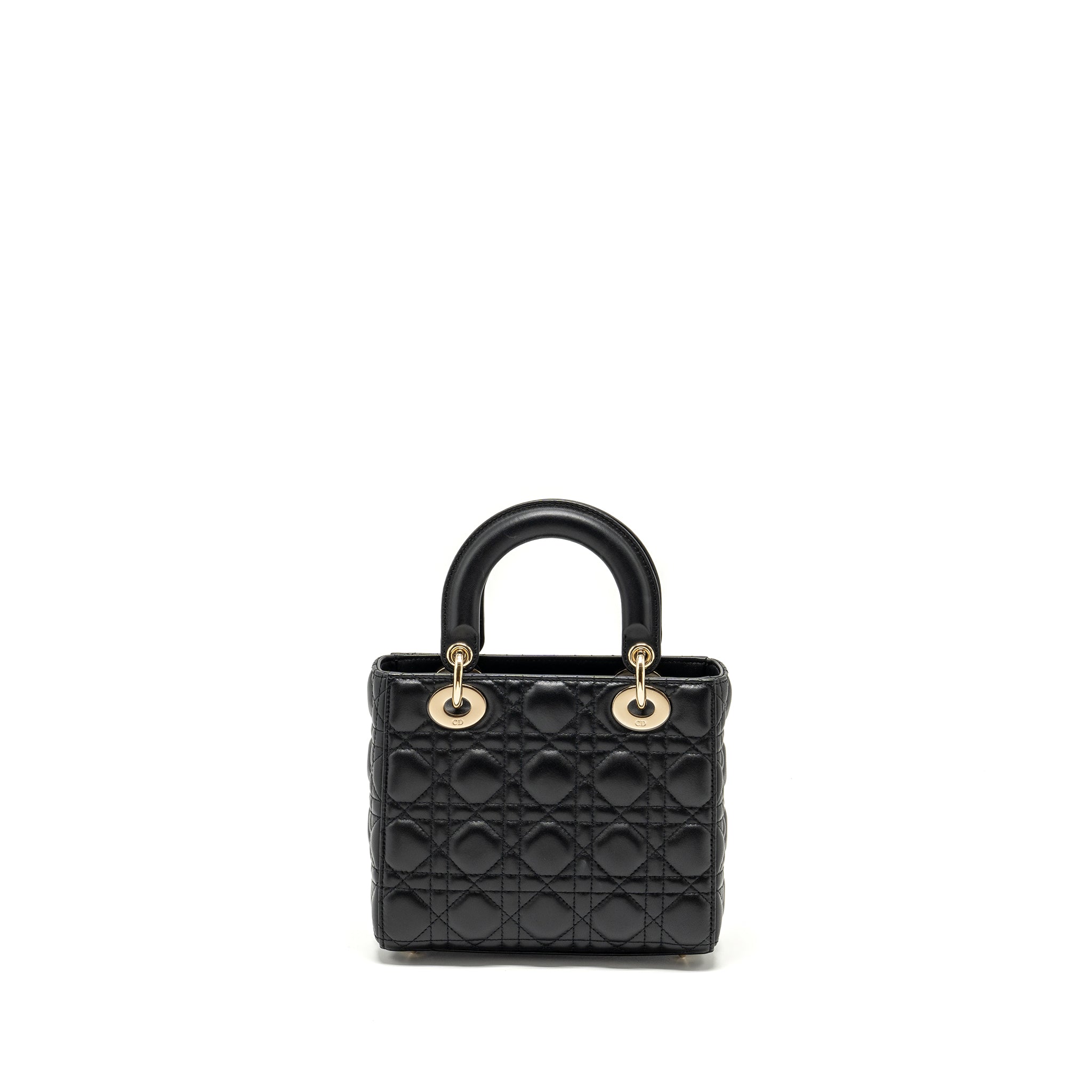 DIOR SMALL MY ABC LADY DIOR LAMBSKIN BLACK LGHW