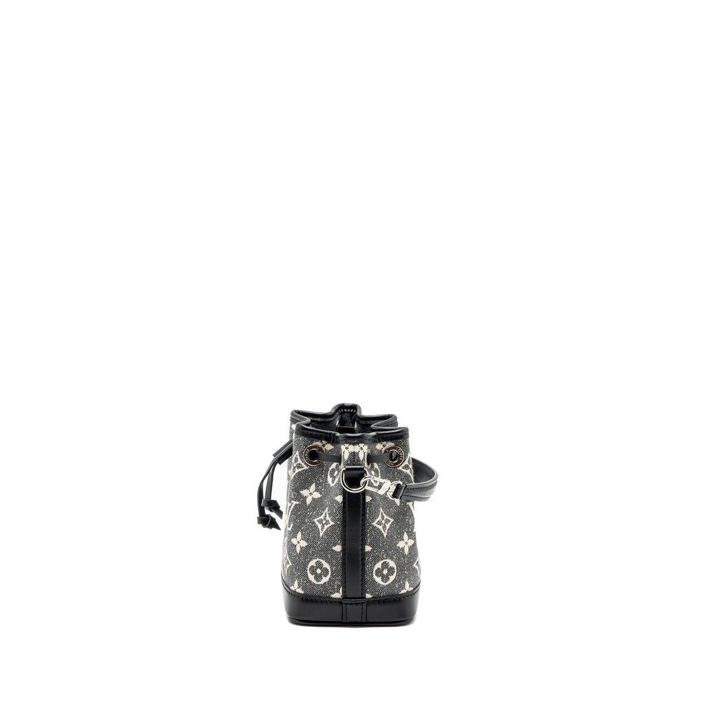LOUIS VUITTON NANO NOE JACQUARD DENIM BLACK MULTICOLOUR SHW (NEW VERSION)