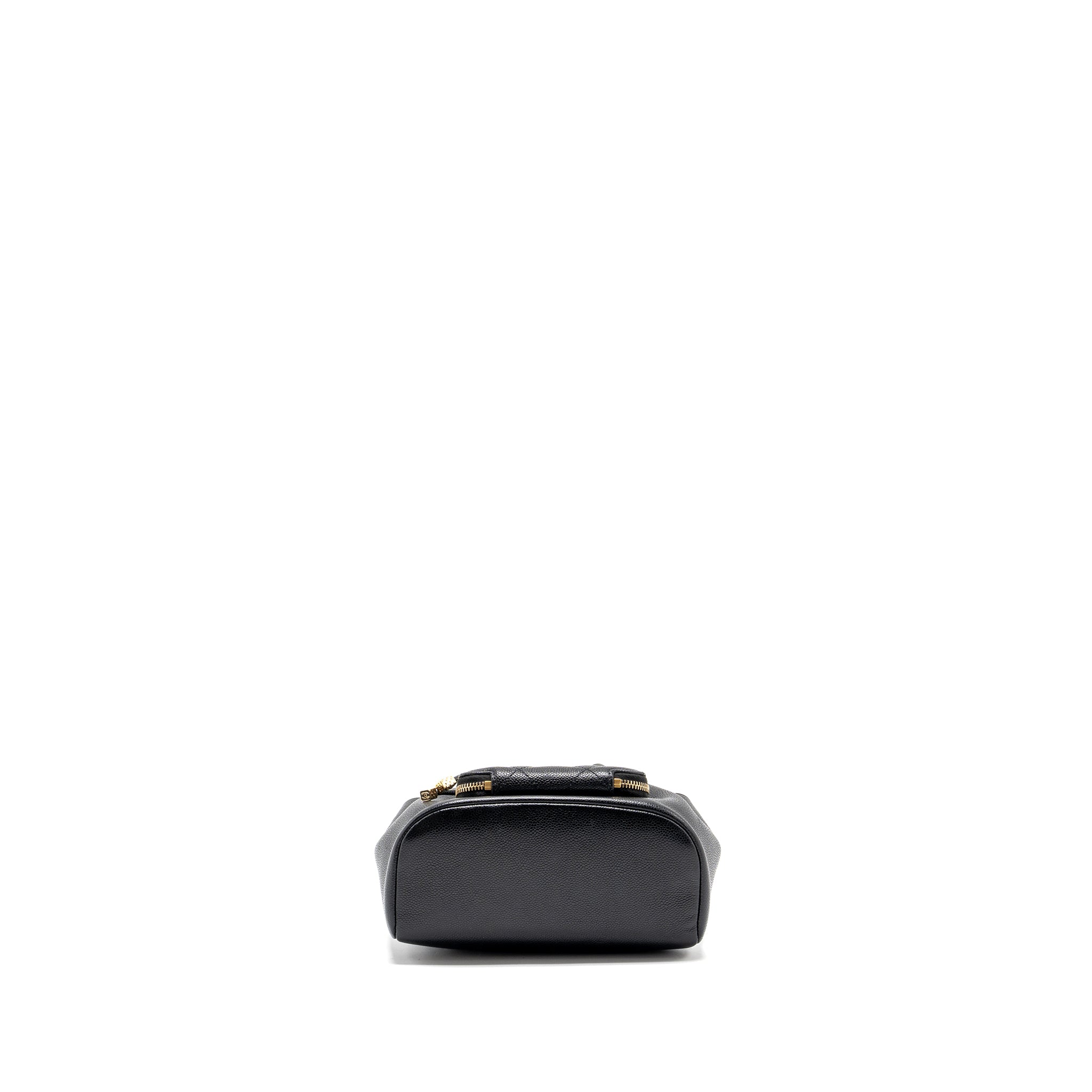 CHANEL BUSINESS AFFINITY DRAWSTRING BUCKET BAG CAVIAR BLACK GHW