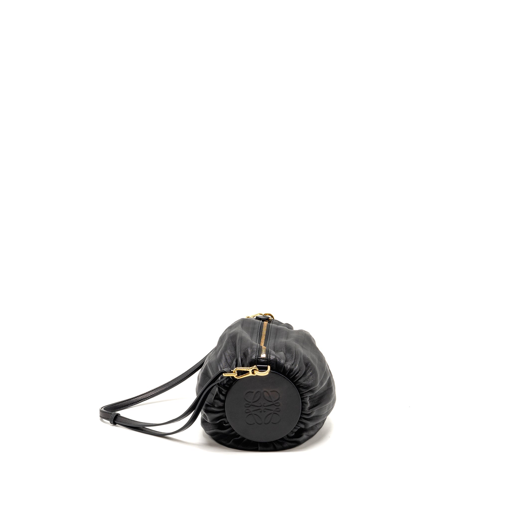 LOEWE BRACELET POUCH LAMBSKIN BLACK GHW