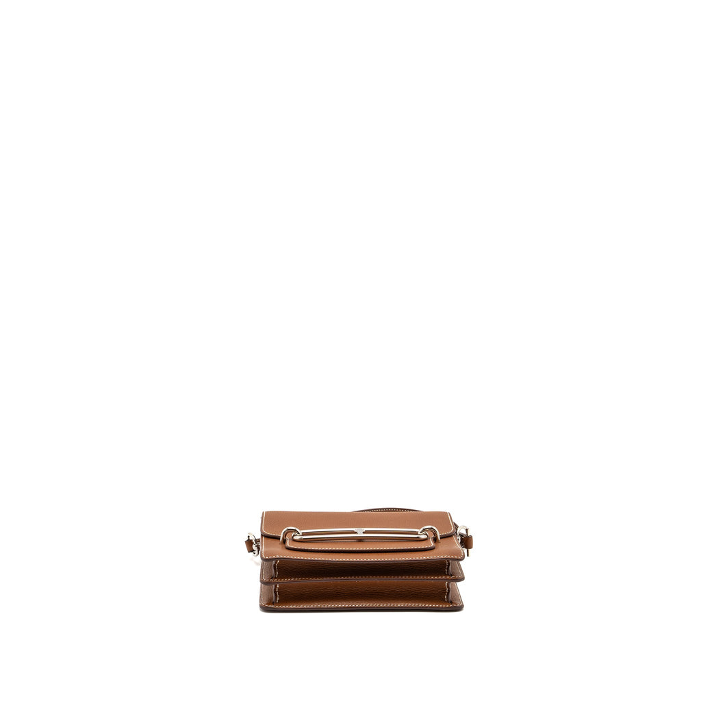 HERMES MINI ROULIS BARENIA FAUBOURG FAUVE SHW