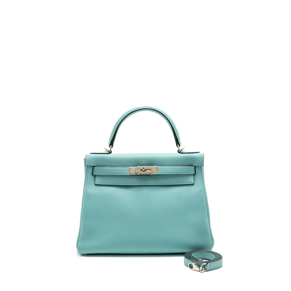 HERMES KELLY 28 TOGO BLUE ATOLL SHW