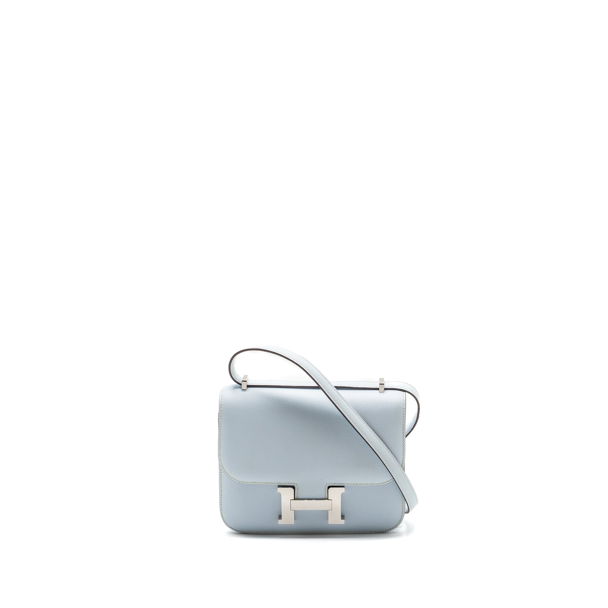 HERMES MINI CONSTANCE EPSOM BLUE BRUME SHW