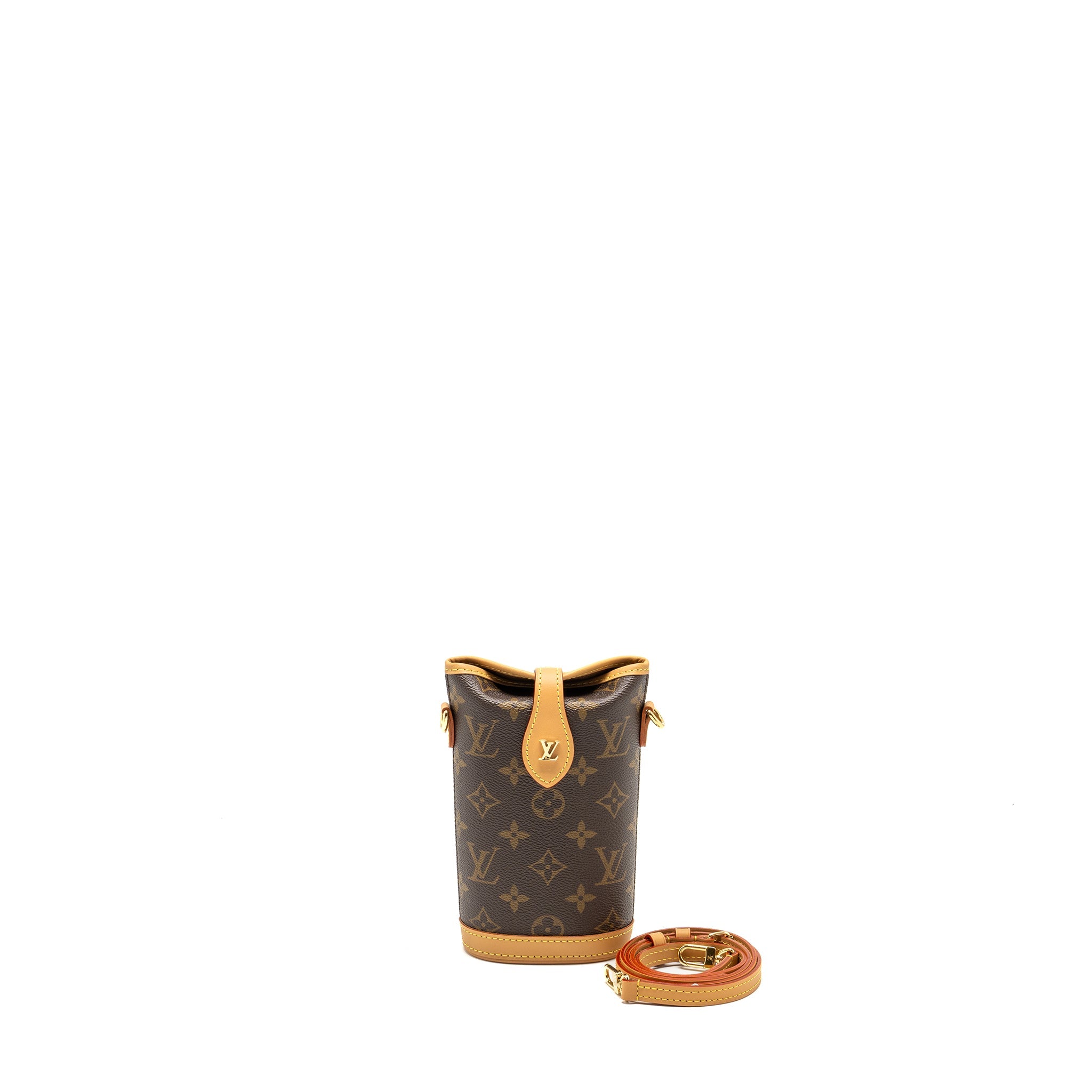 LOUIS VUITTON FOLD ME POUCH MONOGRAM CANVAS GHW