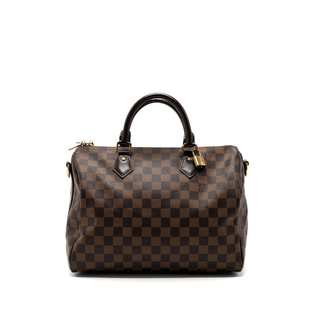 LOUIS VUITTON SPEEDY BANDOULIERE 30 DAMIER EBENE GHW