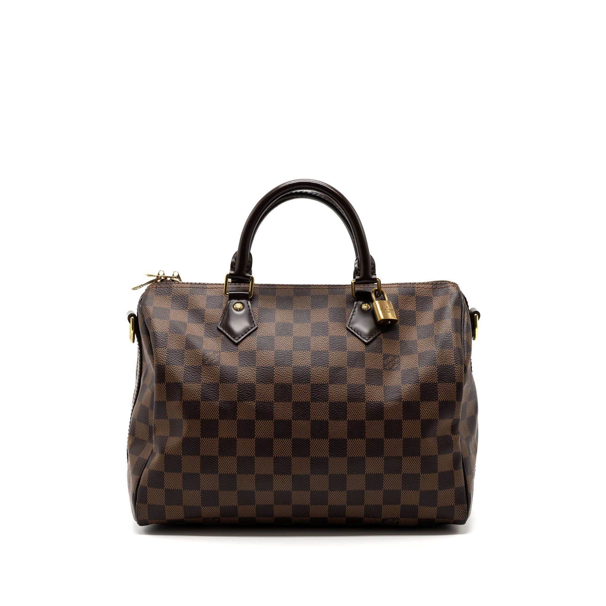 LOUIS VUITTON SPEEDY BANDOULIERE 30 DAMIER EBENE GHW