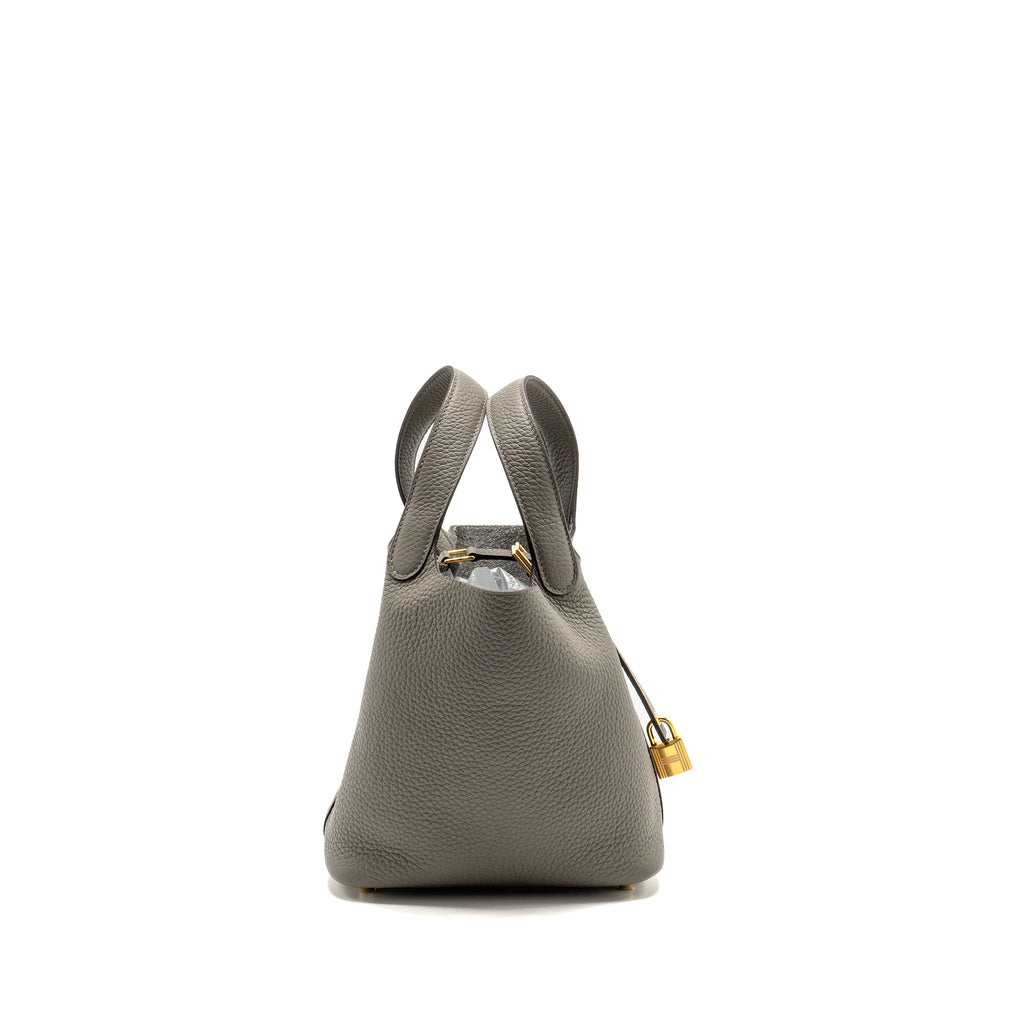 HERMES PICOTIN 18 LOCK BAG CLEMENCE 0L GRIS MEYER GHW