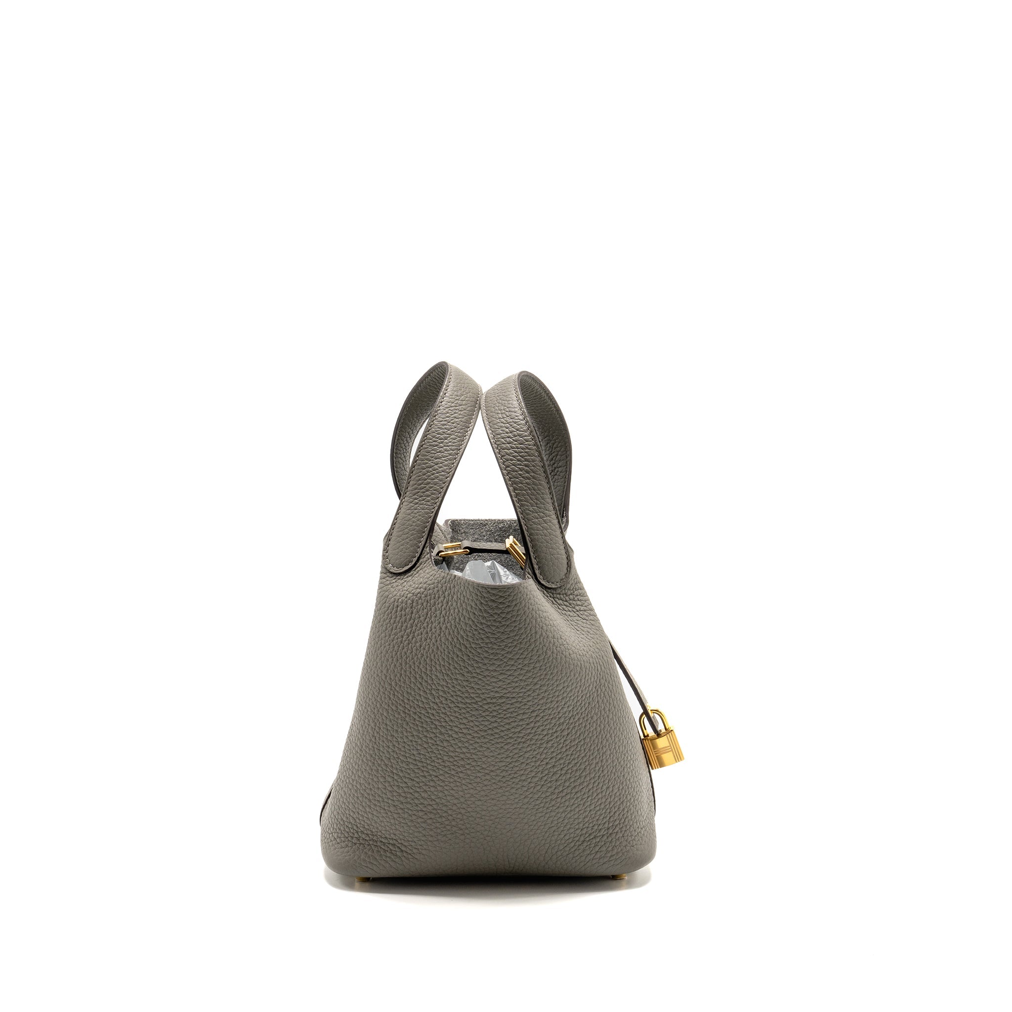 HERMES PICOTIN 18 LOCK BAG CLEMENCE 0L GRIS MEYER GHW