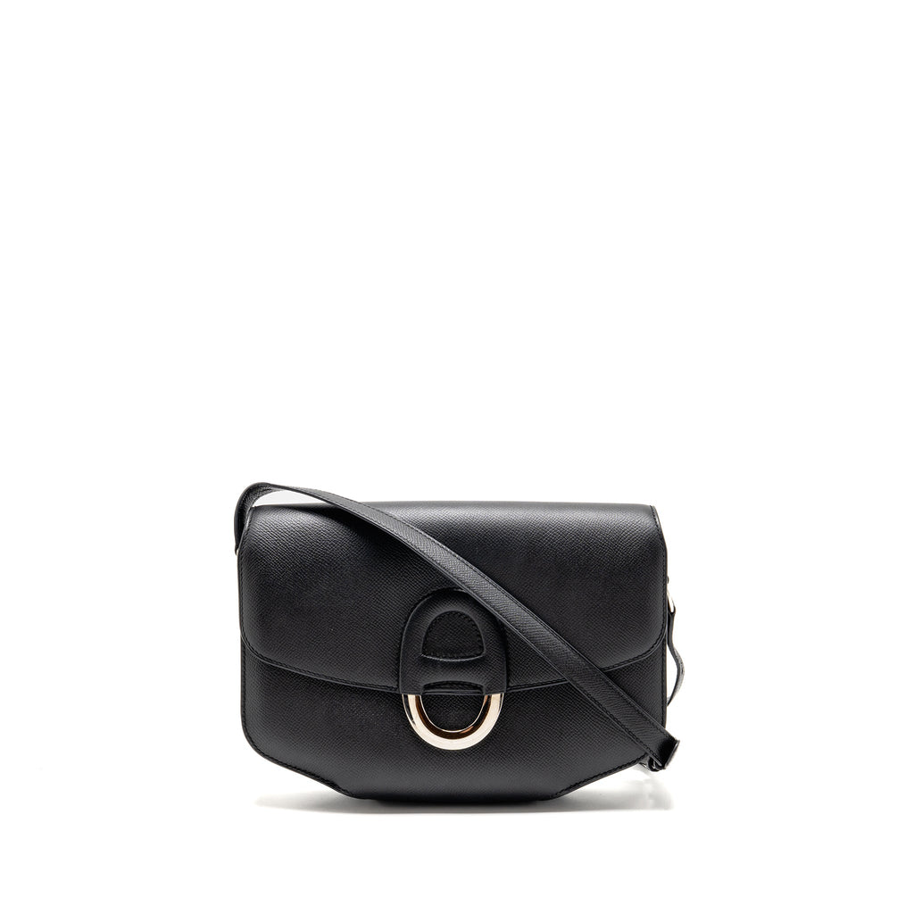 HERMES CHERCHE-MIDI SHOULDER BAG EPSOM BLACK SHW