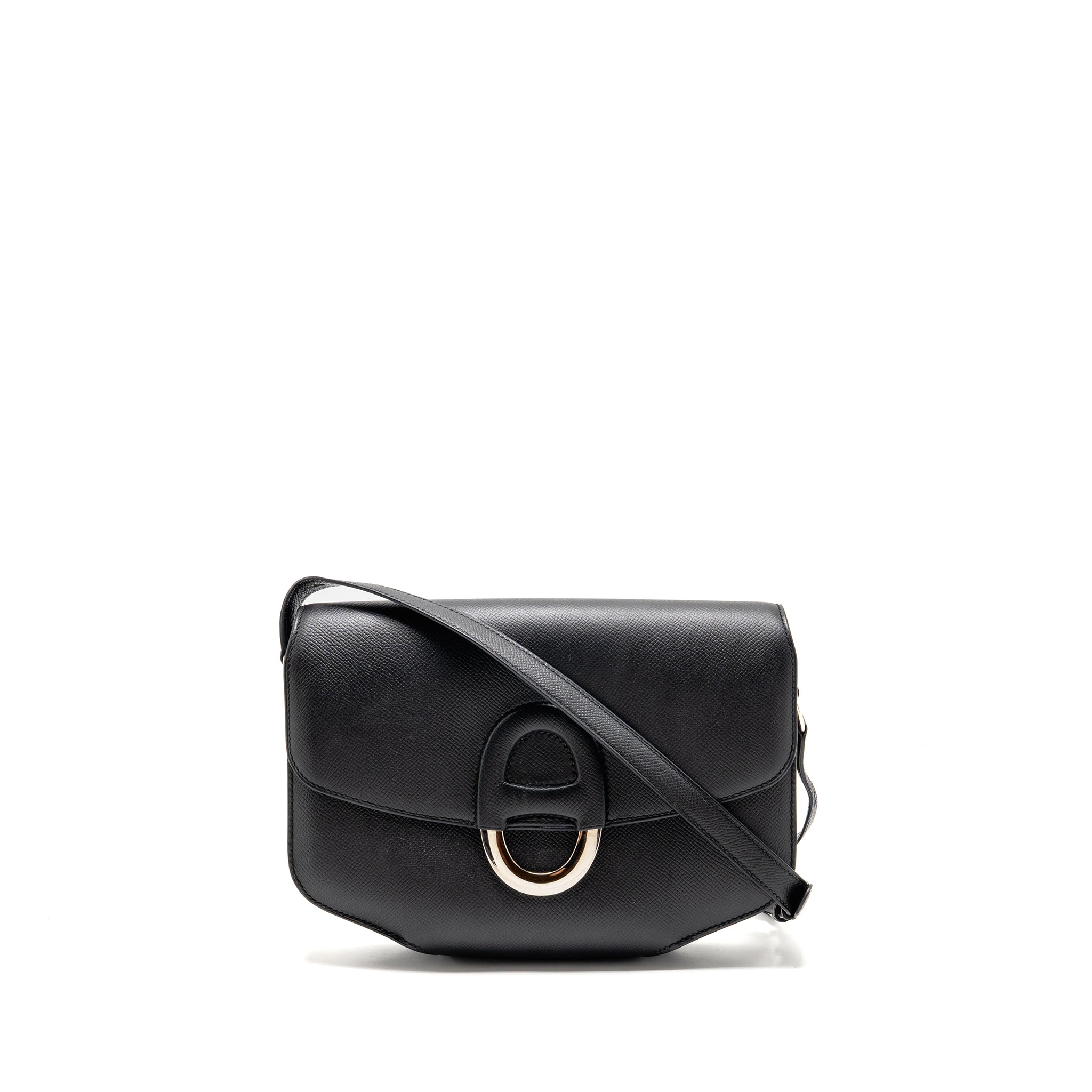 HERMES CHERCHE-MIDI SHOULDER BAG EPSOM BLACK SHW