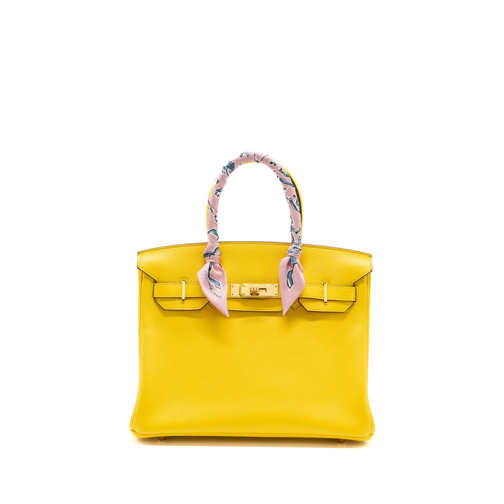 HERMES BIRKIN 30 TAURILLON NOVILLO JAUNE DE NAPLES GHW