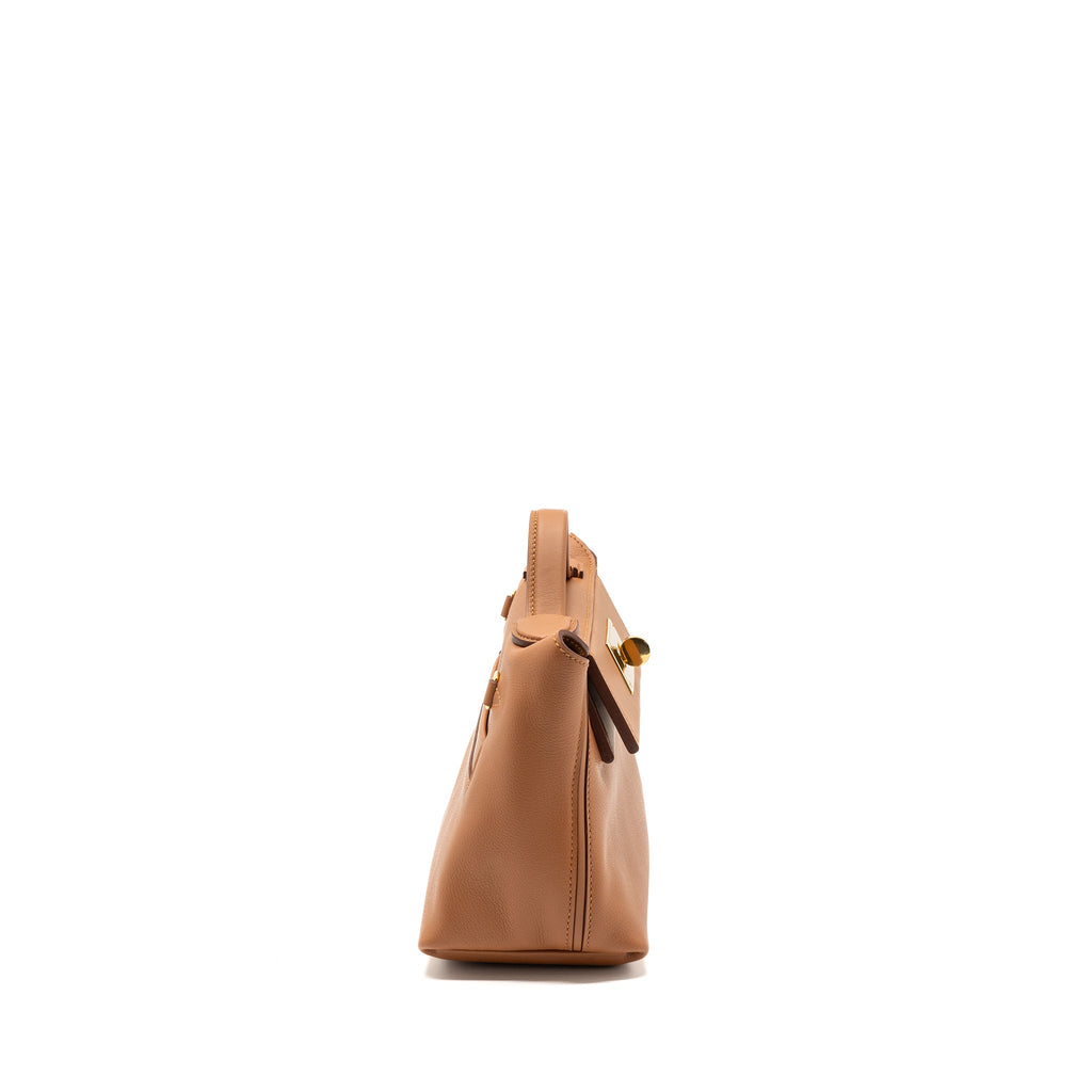HERMES MINI 24/24 2424-21 BAG EVERCOLOR / SWIFT GOLD GHW