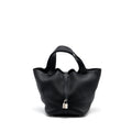 HERMES PICOTIN 22 BAG CLEMENCE BLACK SHW