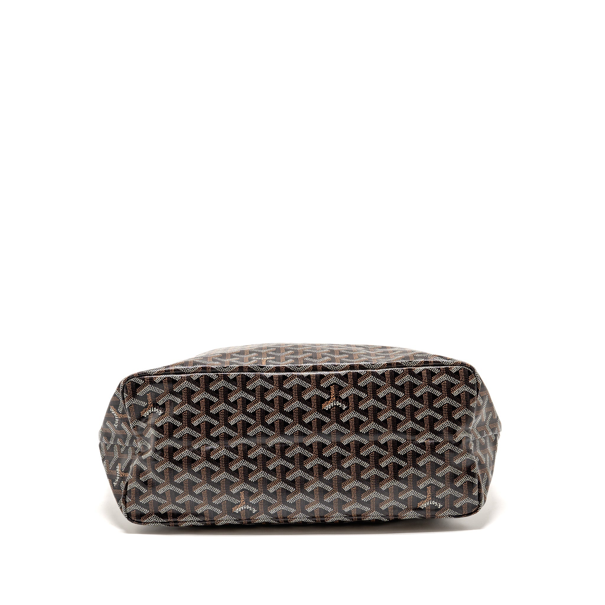 GOYARD SAINT LOUIS PM BAG GOYARDINE CANVAS/CALFSKIN NATUREL SHW