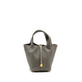 HERMES PICOTIN 18 LOCK BAG CLEMENCE 0L GRIS MEYER GHW