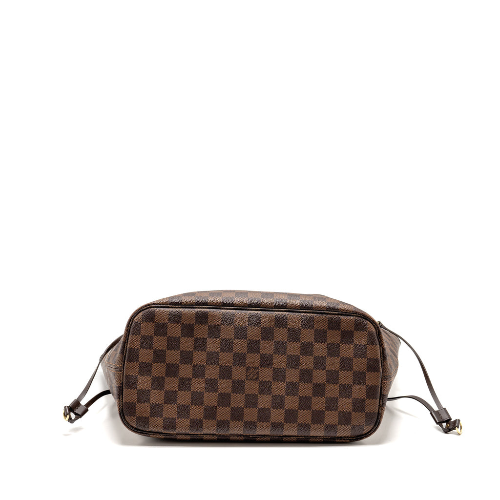 LOUIS VUITTON NEVERFULL MM DAMIER EBENE CANVAS GHW