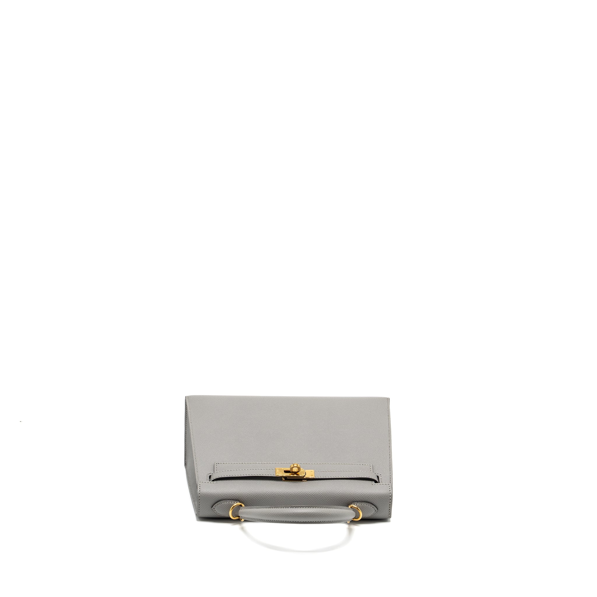 HERMES KELLY 25 SPECIAL ORDER EPSOM GRIS MOTTE / ROSE PURPLE GHW
