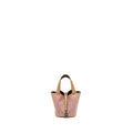 HERMES MICRO PICOTIN 14 LUCKY DAISY LOCK BAG SWIFT CHAI-ROSE-BLANC/ CHAI SHW