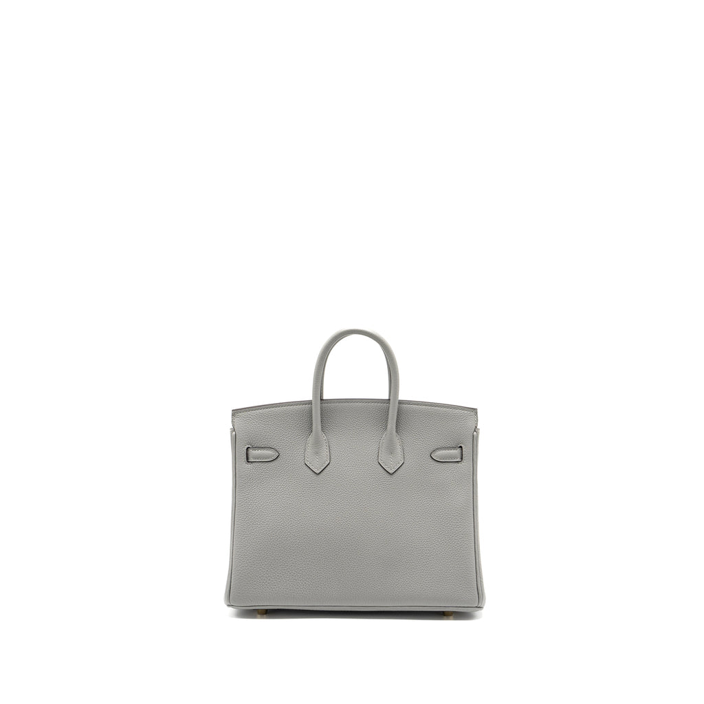 HERMES BIRKIN 25 TOGO GRIS MOUNTIE GHW