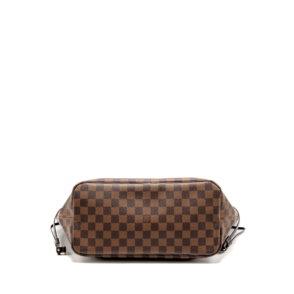 LOUIS VUITTON NEVERFULL MM DAMIER EBENE CANVAS GHW